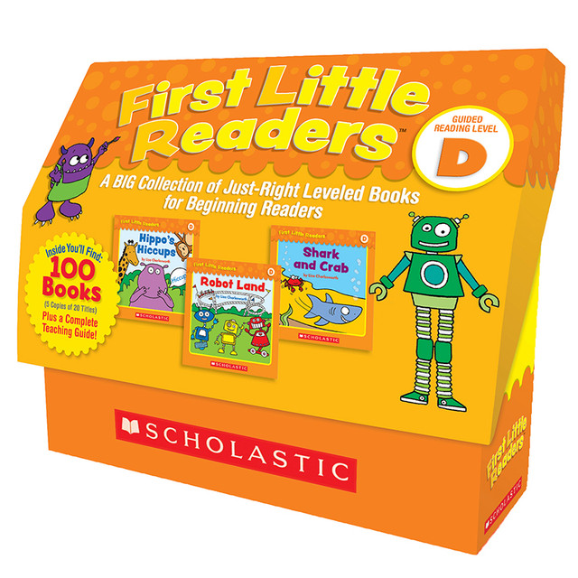 SCHOLASTIC TEACHING RESOURCES Scholastic Teaching Solutions First Little Readers Book Box Set, Level D, 5 Copies of 20 Titles