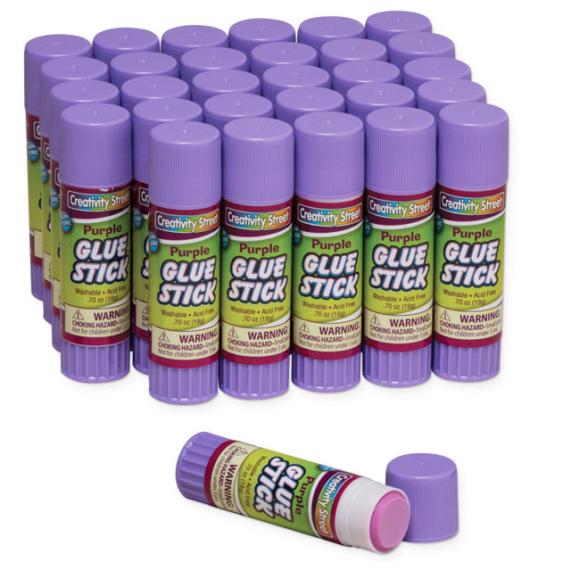 DIXON TICONDEROGA CO Creativity Street® Glue Sticks, Purple, 0.70 oz., 30 Count