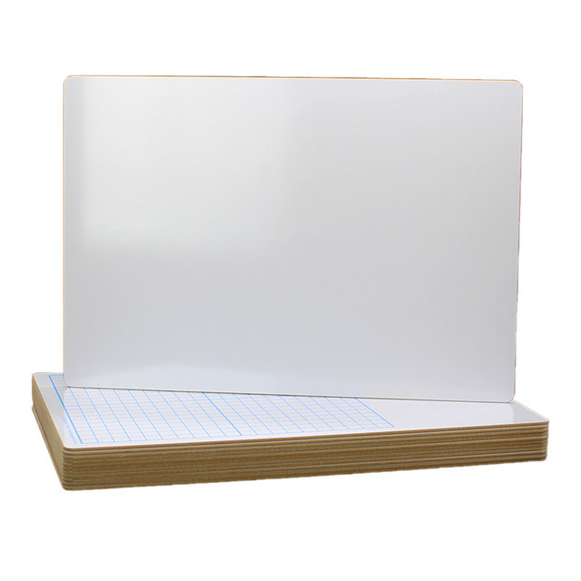 FLIPSIDE Flipside Products Two Sided 1/2" Graph Dry Erase Board, 11" x 16, Pack of 12