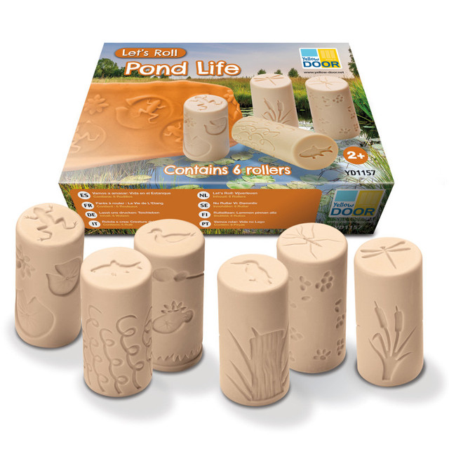 YELLOW DOOR US LLC Yellow Door Let's Roll, Pond Life Rollers, Set of 6 YELLOW DOOR US LLC Yellow Door Let's Roll, Pond Life Rollers, Set of 6