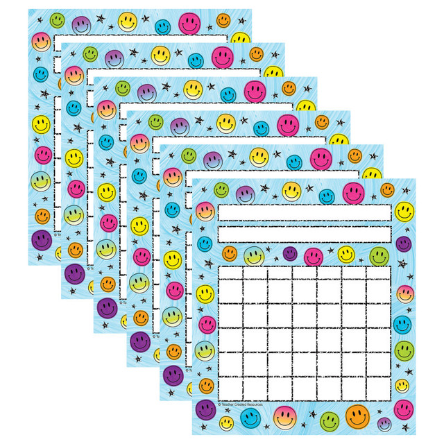 TEACHER CREATED RESOURCES Teacher Created Resources® Brights 4Ever Incentive Charts, 36 Per Pack, 6 Packs