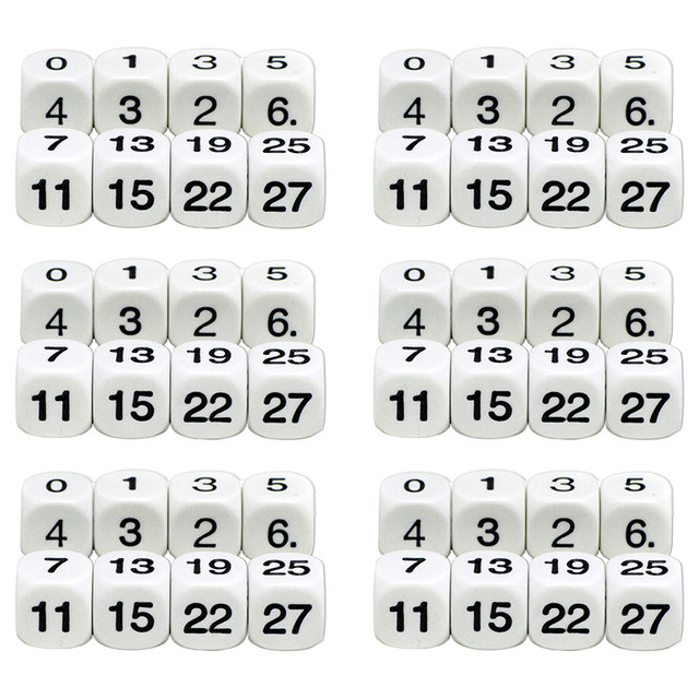 KOPLOW GAMES INC. Koplow Games Math Numbers Dice, 6 Sets