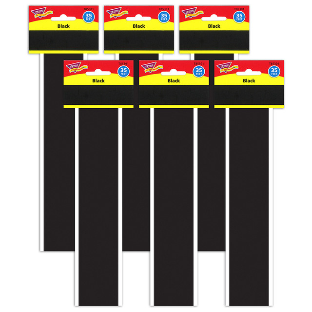 TREND ENTERPRISES INC. TREND Black Bolder Borders®, 35.75' Per Pack, 6 Packs