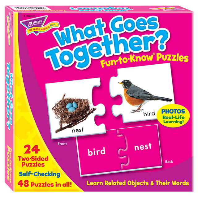 TREND ENTERPRISES INC. TREND What Goes Together? Fun-to-Know® Puzzles