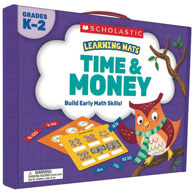 SCHOLASTIC TEACHING RESOURCES Scholastic Teaching Solutions Learning Mats: Time & Money, Grades K-2