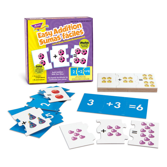 TREND ENTERPRISES INC. TREND Easy Addition/Sumas faciles Fun-to-Know® Puzzles