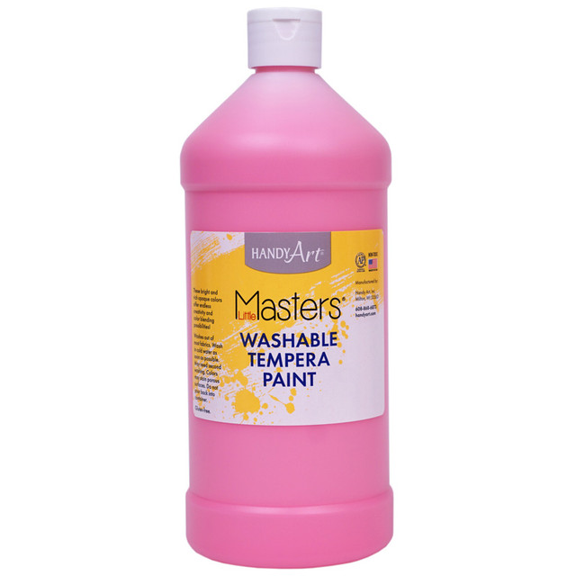 ROCK PAINT DISTRIBUTING CORP Handy Art® Little Masters® Washable Tempera Paint, Pink, 32 oz.