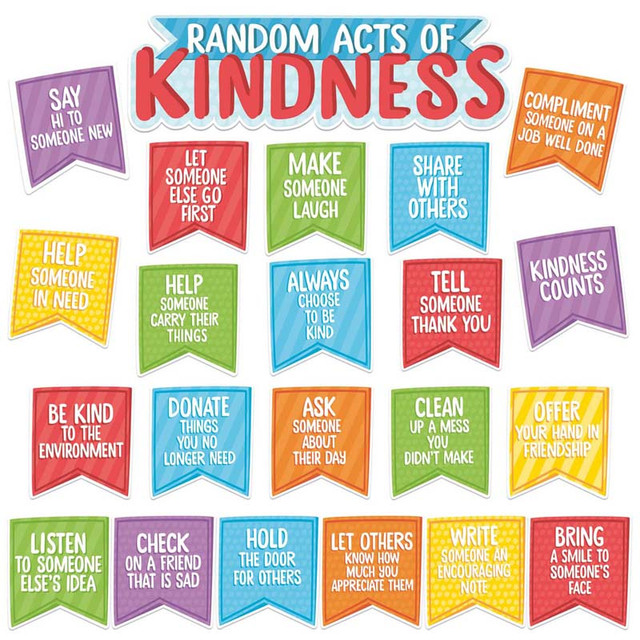 EUREKA Eureka® A Teachable Town Random Acts of Kindness Mini Bulletin Board Set