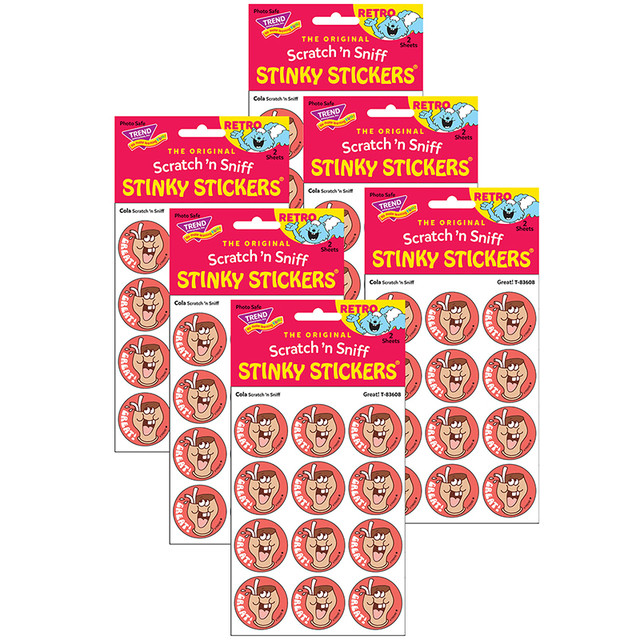 TREND ENTERPRISES INC. TREND Great!/Cola Scented Stickers, 24 Per Pack, 6 Packs