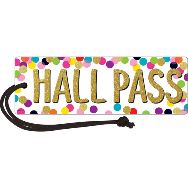 TEACHER CREATED RESOURCES Teacher Created Resources® Confetti Magnetic Hall Pass