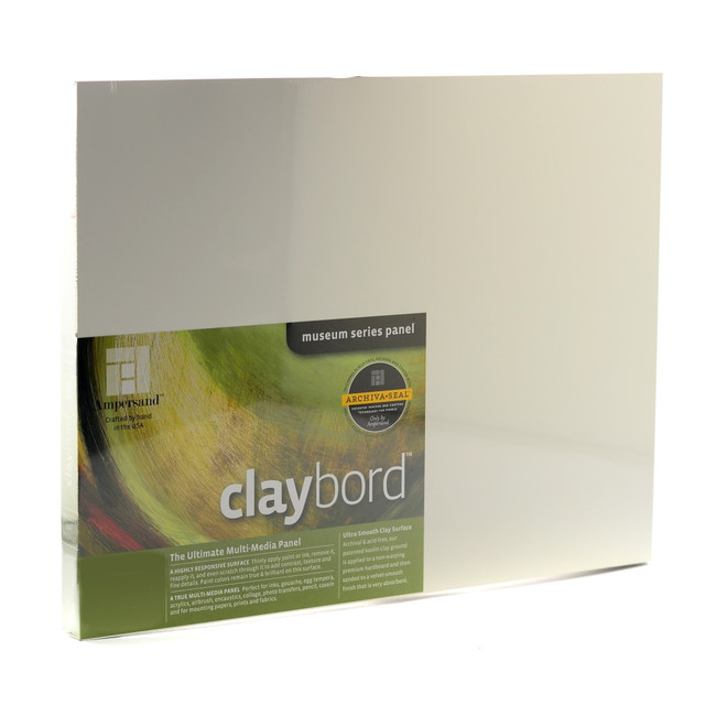 AMPERSAND ART SUPPLY, INC. CBSC11 Ampersand Cradled Claybord, 11in x 14in, 3/4in, White AMPERSAND ART SUPPLY, INC. CBSC11 Ampersand Cradled Claybord, 11in x 14in, 3/4in, White