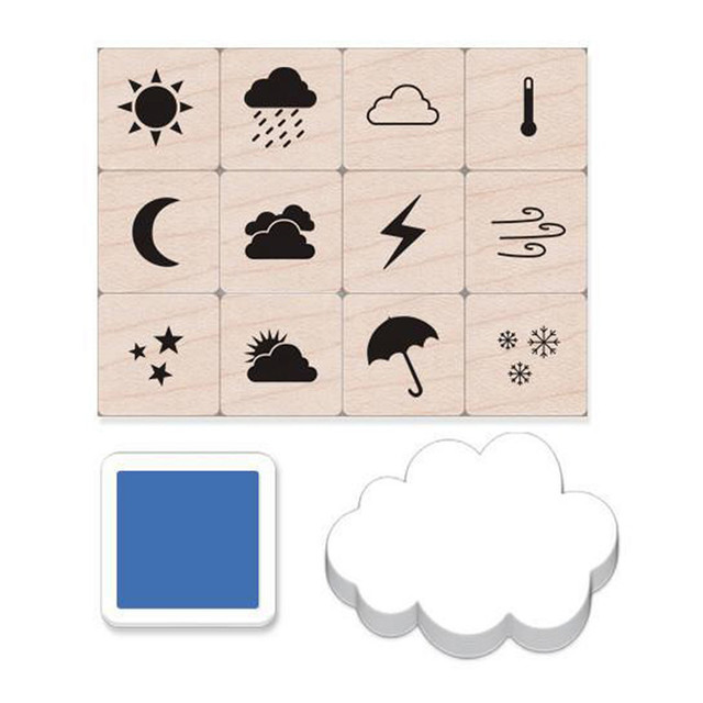 HERO ARTS Hero Arts® Weather Icons Stamps Mini Tub, Set of 12