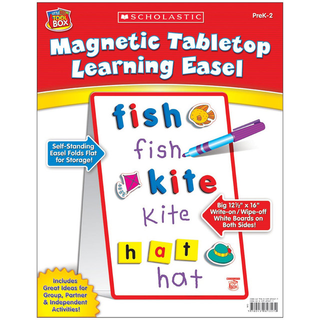 SCHOLASTIC TEACHING RESOURCES Scholastic Teaching Solutions Little Red Tool Box Magnetic Tabletop Learning Easel