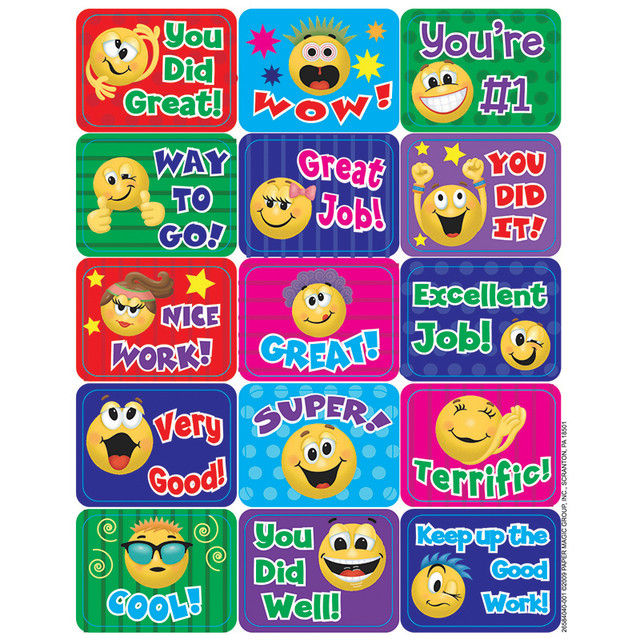 EUREKA Eureka® Emoticons Success Stickers, Pack of 120