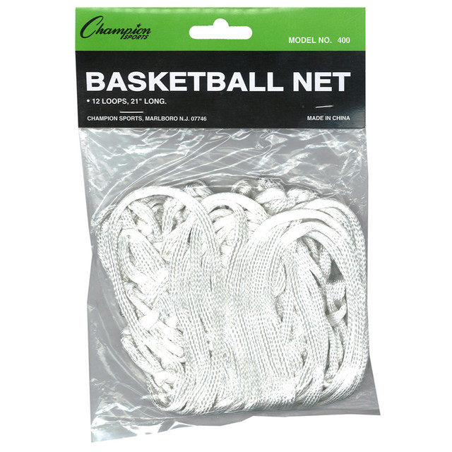 CHAMPION SPORTS Champion Sports Basketball Net, Standard Size, 4mm Braided Nylon