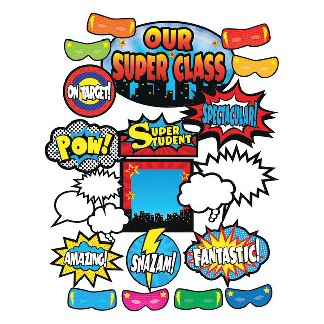 TEACHER CREATED RESOURCES Teacher Created Resources® Superhero Bulletin Board Display Set