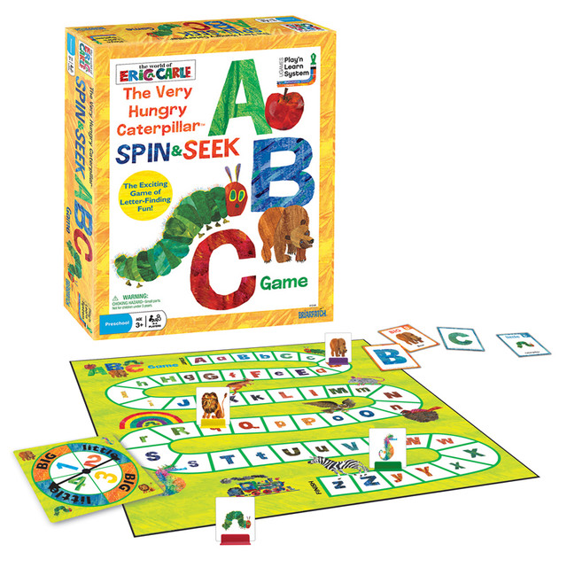 UNIVERSITY GAMES Briarpatch® The Very Hungry Caterpillar™ Spin & Seek ABC Game