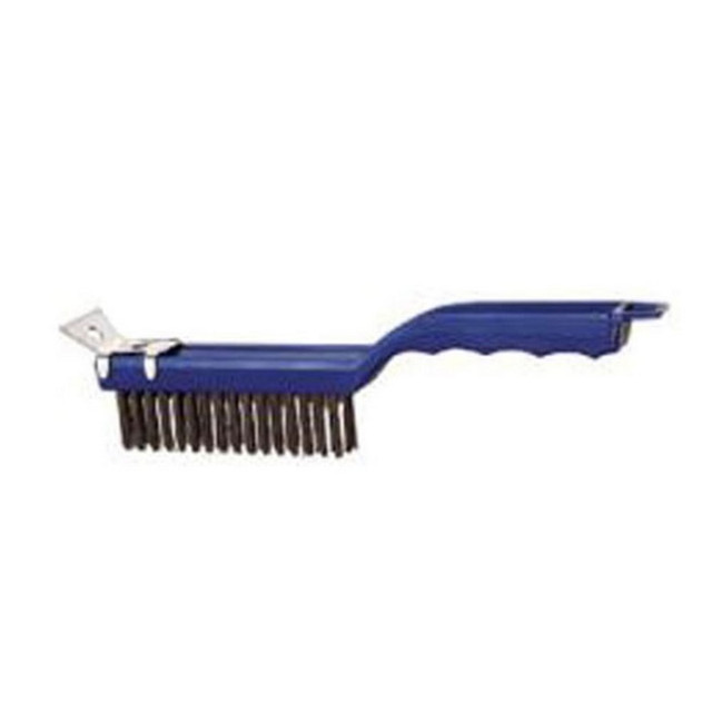 AMERICAN METALCRAFT, INC. 1147 American Metalcraft Steel/Plastic Grill Brush, 11-1/2in, Blue AMERICAN METALCRAFT, INC. 1147 American Metalcraft Steel/Plastic Grill Brush, 11-1/2in, Blue