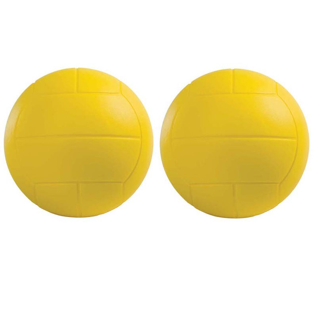 CHAMPION SPORTS Champion Sports Coated Hi Density Foam Volleyball, Yellow, Pack of 2