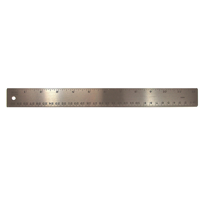 THE PENCIL GRIP The Pencil Grip™ Stainless Steel Ruler, 12"