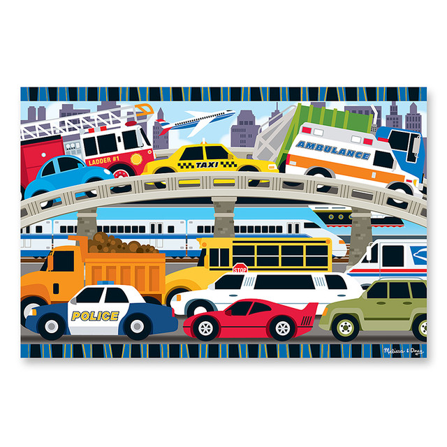 MELISSA & DOUG Melissa & Doug Traffic Jam Floor Puzzle