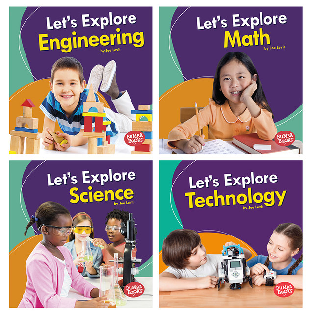 LERNER PUBLICATIONS Bumba Books™ A First Look at STEM, Set of 4 books