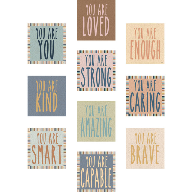 TEACHER CREATED RESOURCES Teacher Created Resources® Everyone is Welcome Positive Affirmations Accents, Pack of 30