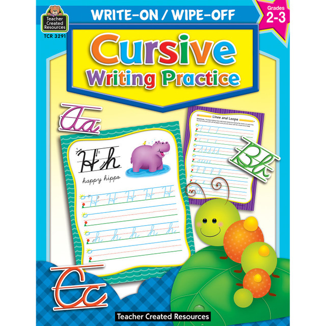 TEACHER CREATED RESOURCES Teacher Created Resources® Cursive Writing Practice Write-On Wipe-Off Book, Grade 2-3