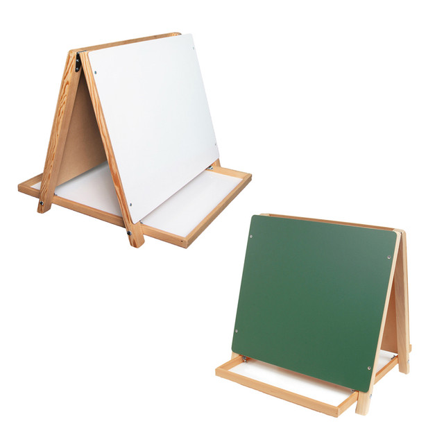 FLIPSIDE Crestline Products Dual Surface Table Top Easel, 18.5" x 18"