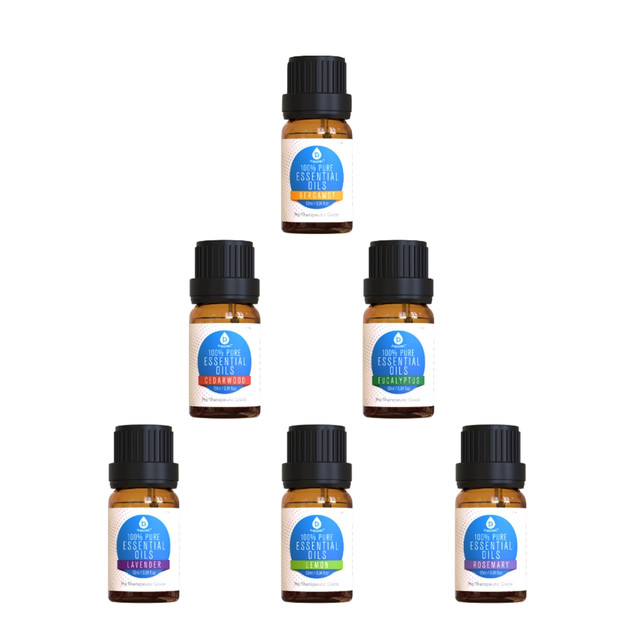 LYCO ENTERPRISES, INC. Pursonic 995109782M  Essential Aroma Oil Blends, Assorted Scents, 10 mL, Pack Of 6 Scents