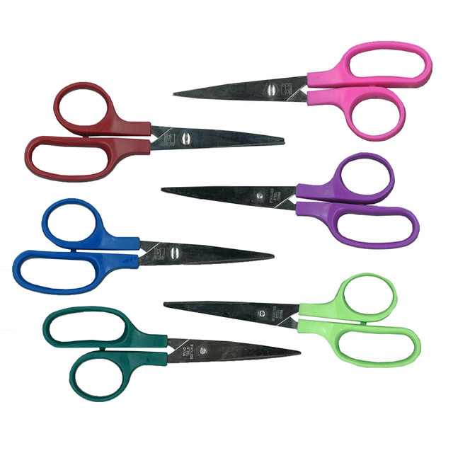 ADVANTUS Charles Leonard Children's 5" Pointed Scissors, Assorted Colors, Single