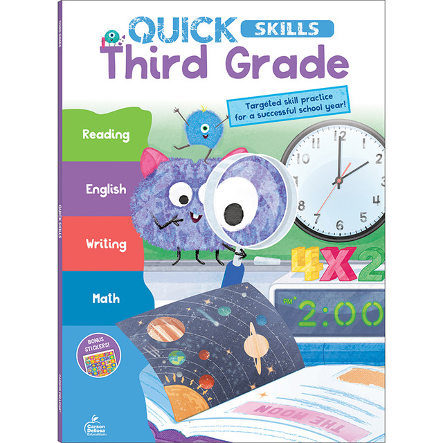 CARSON DELLOSA EDUCATION Carson Dellosa Education Quick Skills Third Grade Workbook