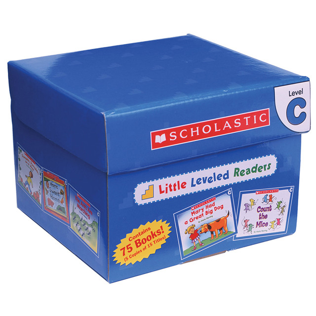 SCHOLASTIC TEACHING RESOURCES Scholastic Teaching Solutions Little Leveled Readers Book: Level C Box Set, 5 Copies of 15 Titles