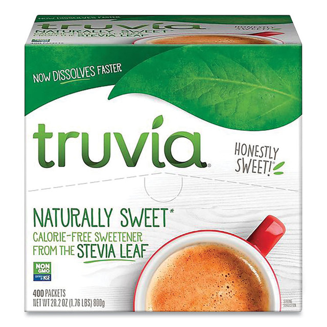 FIVE STAR DISTRIBUTORS, INC. Truvia® BBD02056 Natural Sugar Substitute, 0.07 oz Packet, 400 Packets/Box