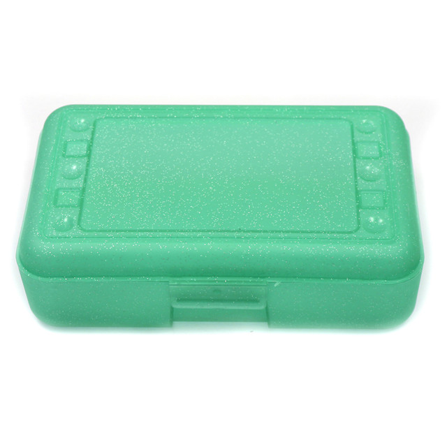 ROMANOFF PRODUCTS Romanoff Pencil Box, Lime Sparkle