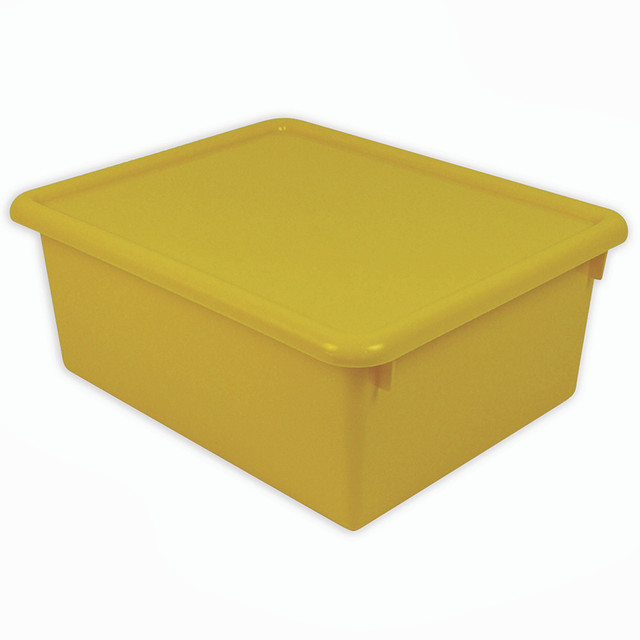 ROMANOFF PRODUCTS Romanoff Stowaway® 5" Letter Box with Lid, Yellow