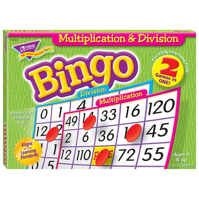 TREND ENTERPRISES INC. TREND Multiplication & Division Bingo Game