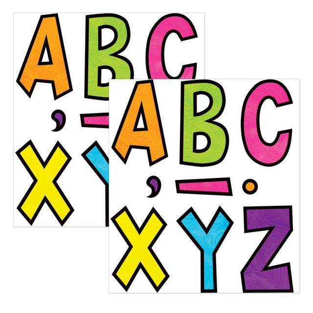 TEACHER CREATED RESOURCES Teacher Created Resources® Brights 4Ever 7" Fun Font Letters, 120 Per Pack, 2 Packs