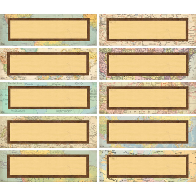 TEACHER CREATED RESOURCES Teacher Created Resources® Travel the Map Labels Magnetic Accents, 20 Per Pack, 3 Packs