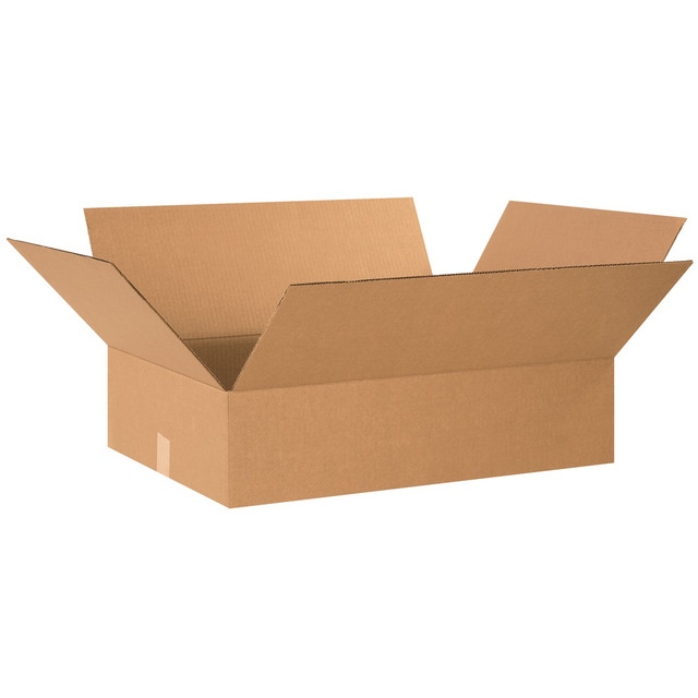 B O X MANAGEMENT, INC. Partners Brand 24186  Flat Corrugated Boxes, 24in x 18in x 6in, Kraft, Pack Of 20