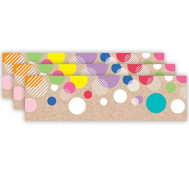 CREATIVE TEACHING PRESS Creative Teaching Press® Krafty Pop Colorful Kraft Bubbles EZ Border, 48 Feet Per Pack, 3 Packs