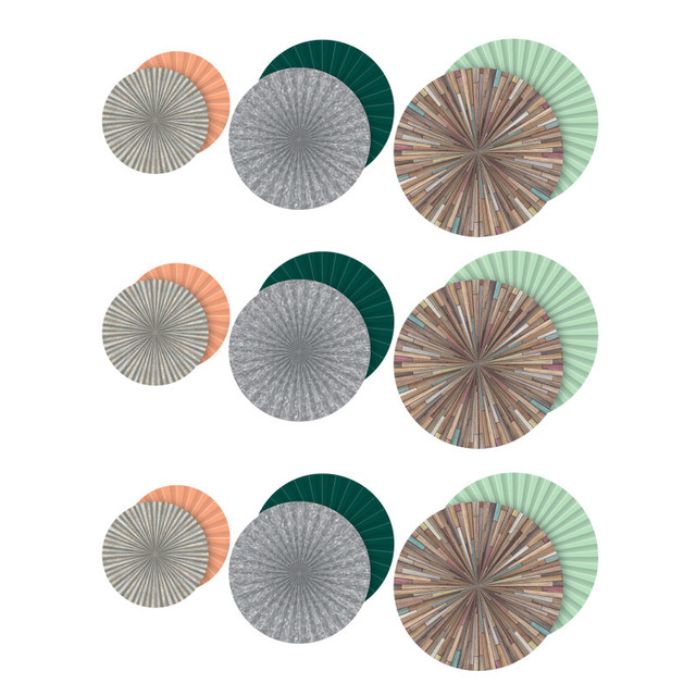 TEACHER CREATED RESOURCES Teacher Created Resources® Home Sweet Classroom Hanging Paper Fans, 3 Per Pack, 3 Packs