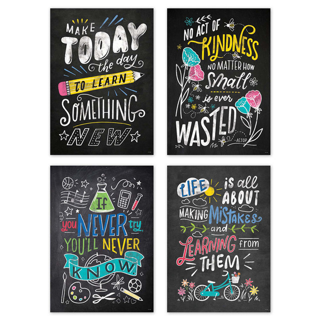 CREATIVE TEACHING PRESS Creative Teaching Press® Colorful Inspiration Inspire U 4-Poster Pack