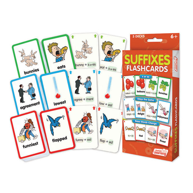 JUNIOR LEARNING Junior Learning® Suffixes Flash Cards