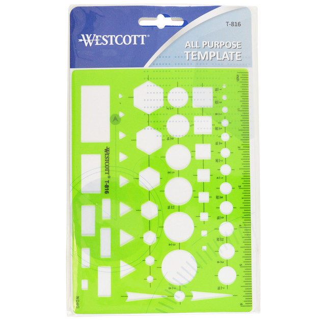 ACME UNITED CORPORATION Westcott® General Purpose Drawing Template