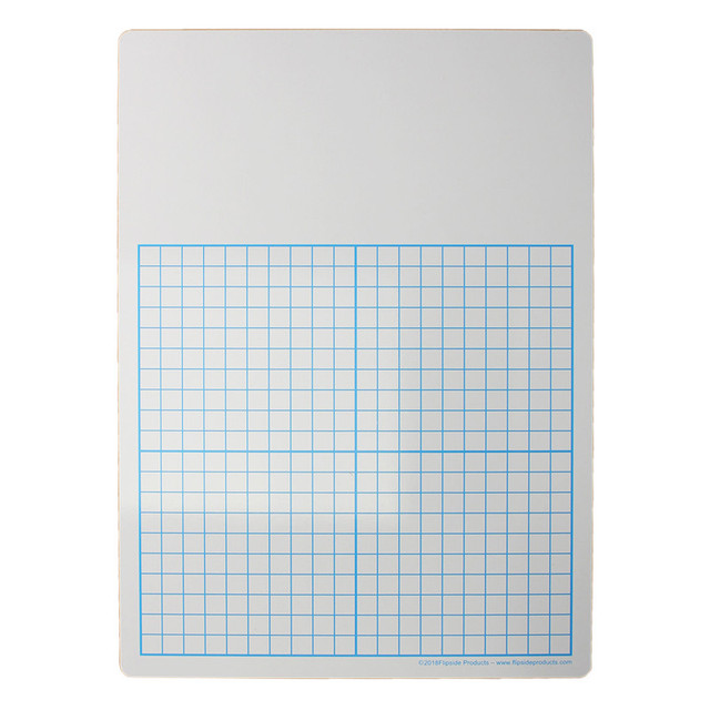 FLIPSIDE Flipside Products 1/2" Graph Dry Erase Board, 11" x 16" Single FLIPSIDE Flipside Products 1/2" Graph Dry Erase Board, 11" x 16" Single