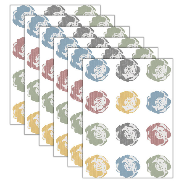 TEACHER CREATED RESOURCES Teacher Created Resources® Classroom Cottage Rosettes Mini Accents, 36 Per Pack, 6 Packs