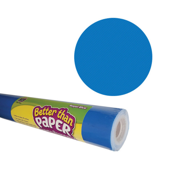 TEACHER CREATED RESOURCES Teacher Created Resources® Better Than Paper® Bulletin Board Roll, 4' x 12', Royal Blue, 4 Rolls