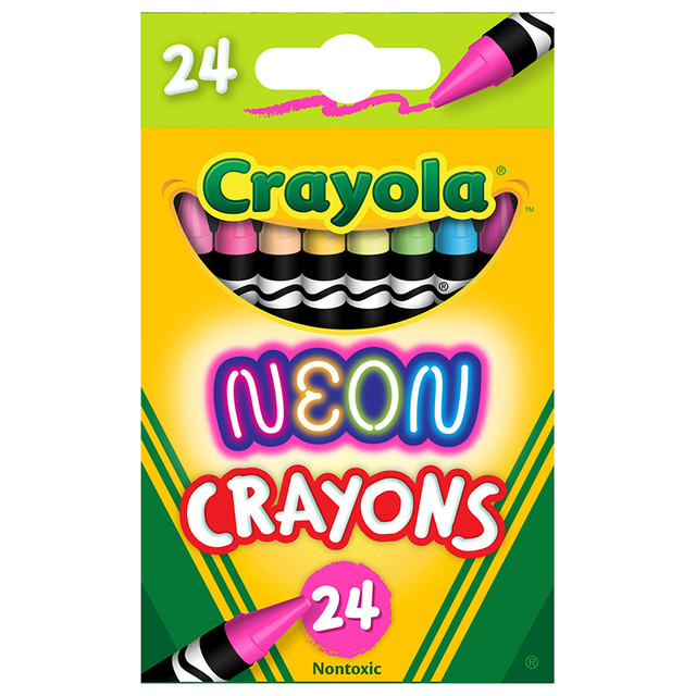 CRAYOLA LLC Crayola® Neon Crayons, 24 Colors