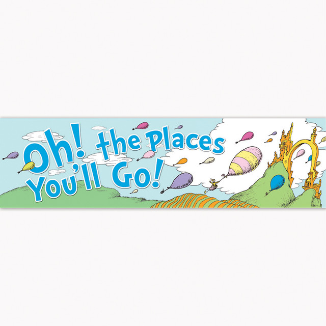 EUREKA Eureka® Dr. Seuss™ Oh the Places Balloons Classroom Banner